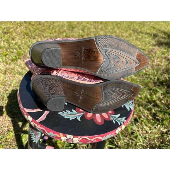 Helen’s Heart Pink Sequin Western Boots Size 8 Pointed Toe Mid Calf Heeled NWT - Picture 8 of 15